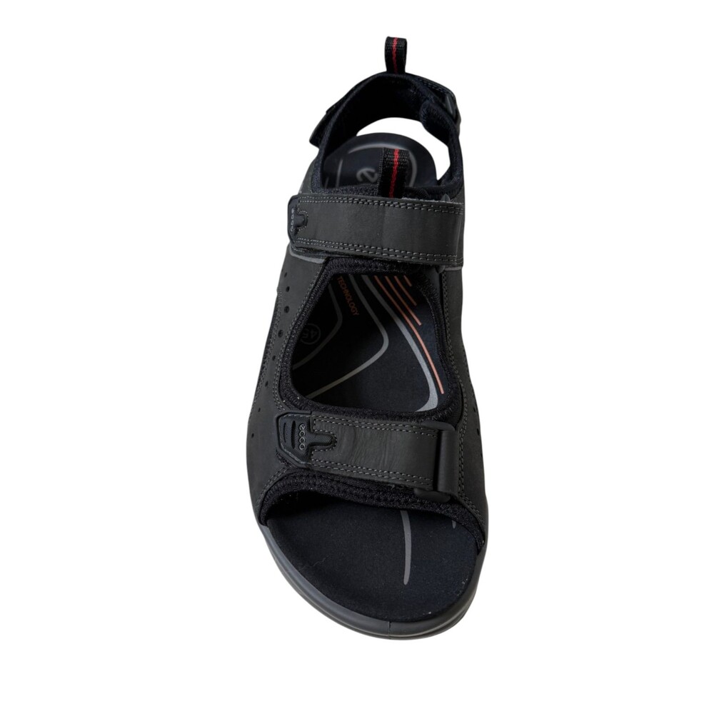 ECCO Offroad Black Nubuck Leather Sport Sandals Size 45 / Men's 11-11.5 - Picture 7 of 12